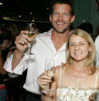 James Denton consuming alcohol